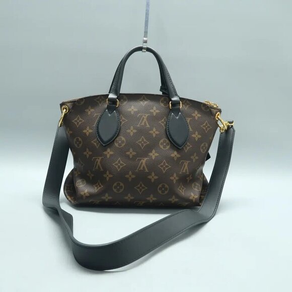 Louis Vuitton Flower Tote Brown Monogram Canvas Satchel 1641-122624 - Picture 2 of 12